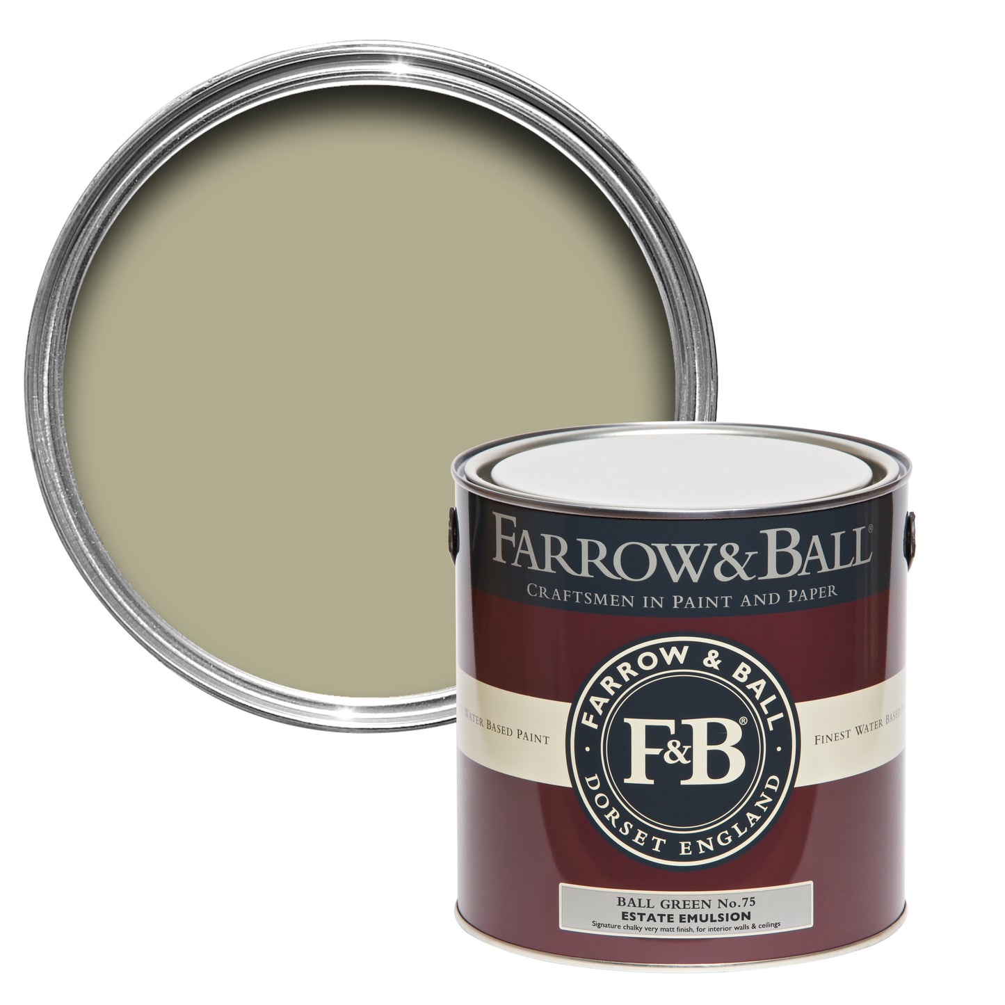 Wandfarbe - Farrow and Ball - Ball Green 75 - Emulsion