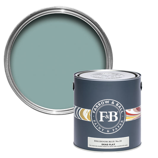 Dead Flat - Farrow and Ball - Ballroom Blue No. 24 - Archivfarbe