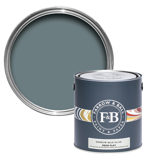 Dead Flat - Farrow and Ball - Barrow Blue G8 - Archivfarbe