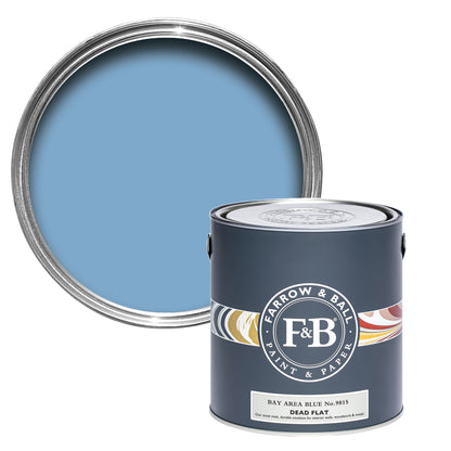 Dead Flat - Farrow and Ball - Bay Area Blue No. 9815 - Archivfarbe