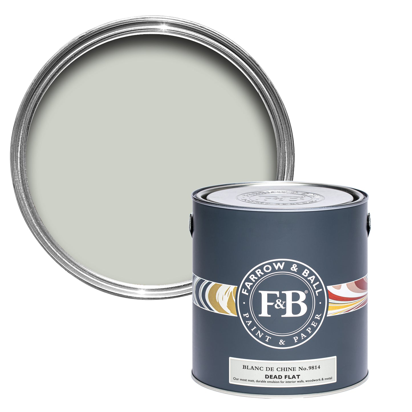 Dead Flat - Farrow and Ball - Blanc de Chine No. 9814 - Archivfarbe