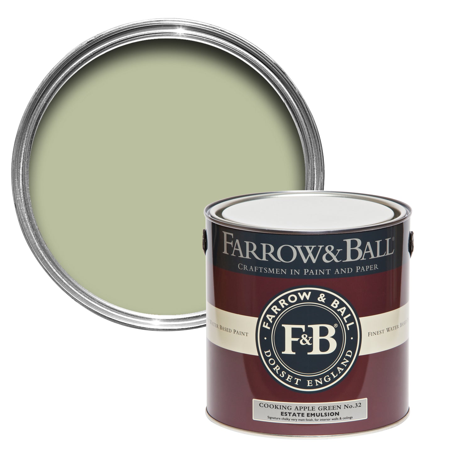 Wandfarbe - Farrow and Ball - Cooking Apple Green 32 - Emulsion
