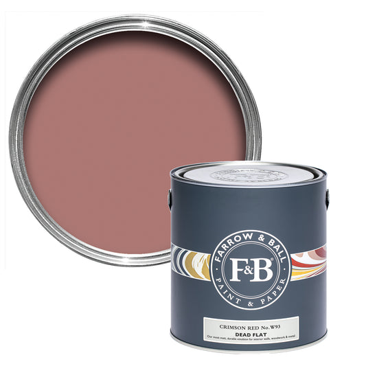 Dead Flat - Farrow and Ball - Crimson Red W93 - Archivfarbe