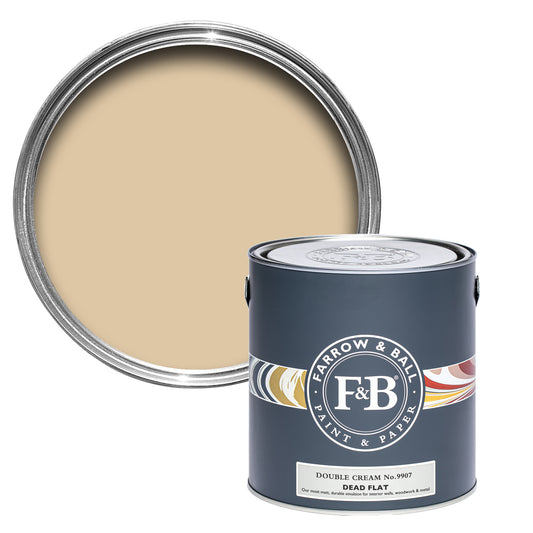 Dead Flat - Farrow and Ball - Double Cream No. 9907 - Archivfarbe