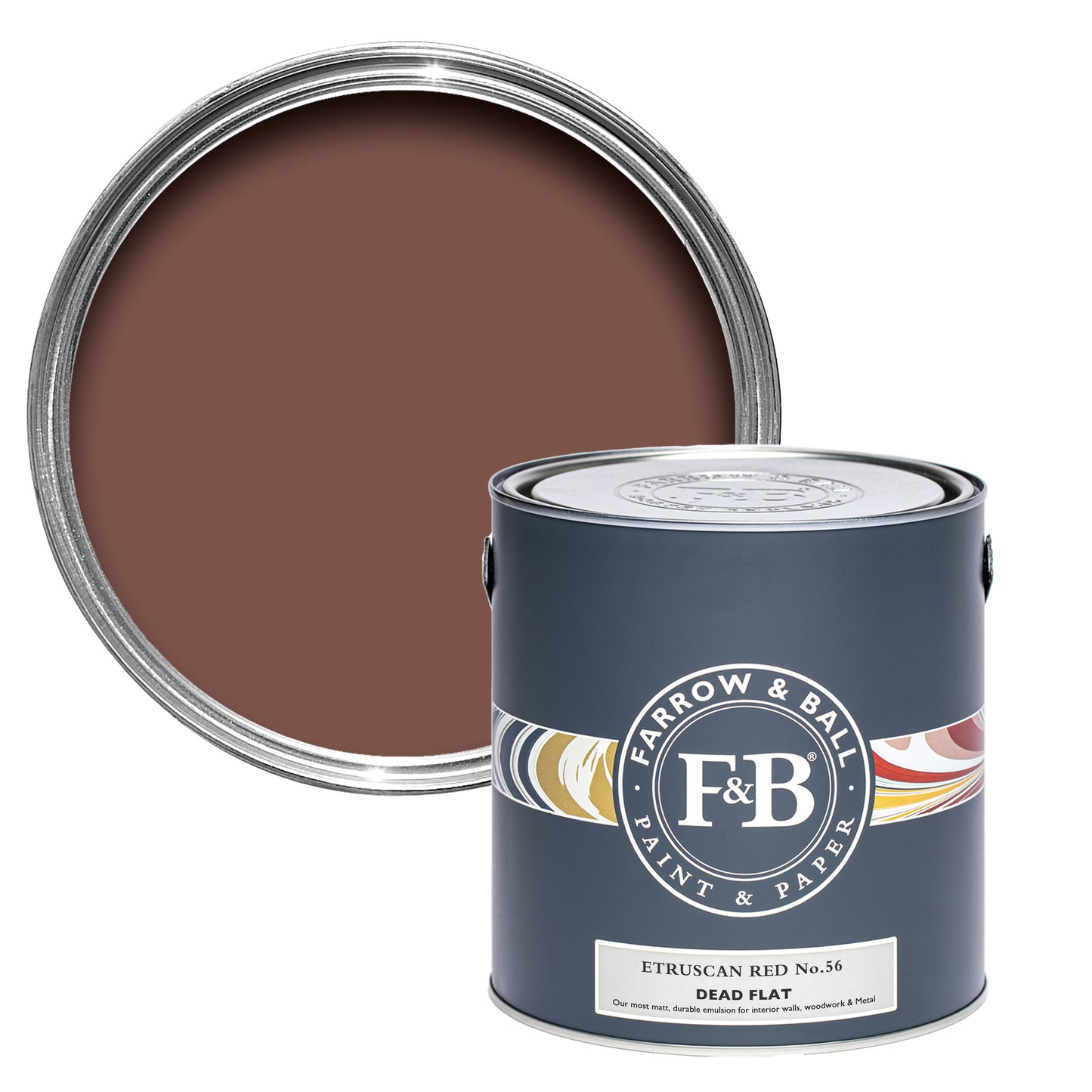 Dead Flat - Farrow and Ball - Etruscan Red 56 - Allround