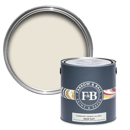 Dead Flat - Farrow and Ball - Farrow's White 9812 - Archivfarbe