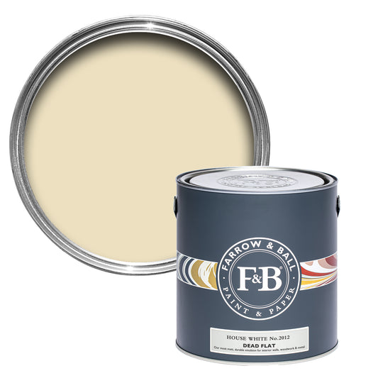 Dead Flat - Farrow and Ball - House White 2012 - Archivfarbe