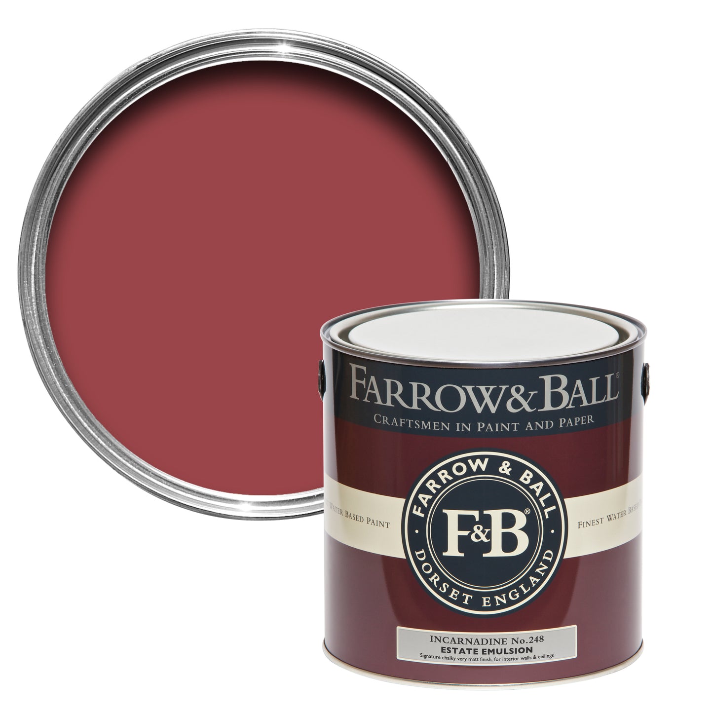 Wandfarbe - Farrow and Ball - Incarnadine 248 - Emulsion
