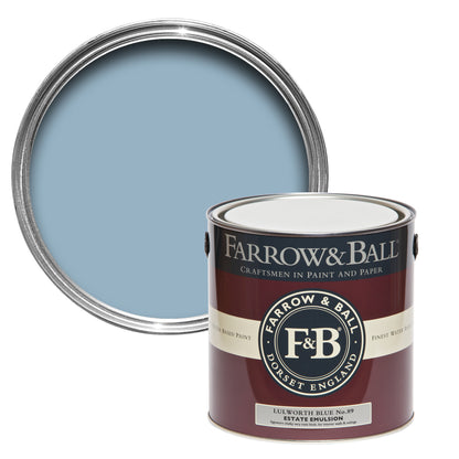 Wandfarbe - Farrow and Ball - Lulworth Blue 89 - Emulsion