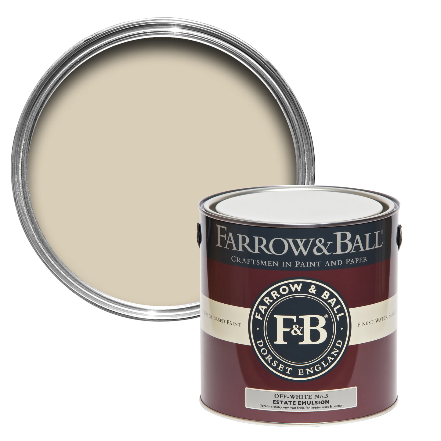 Wandfarbe - Farrow and Ball - Off White 3 - Emulsion