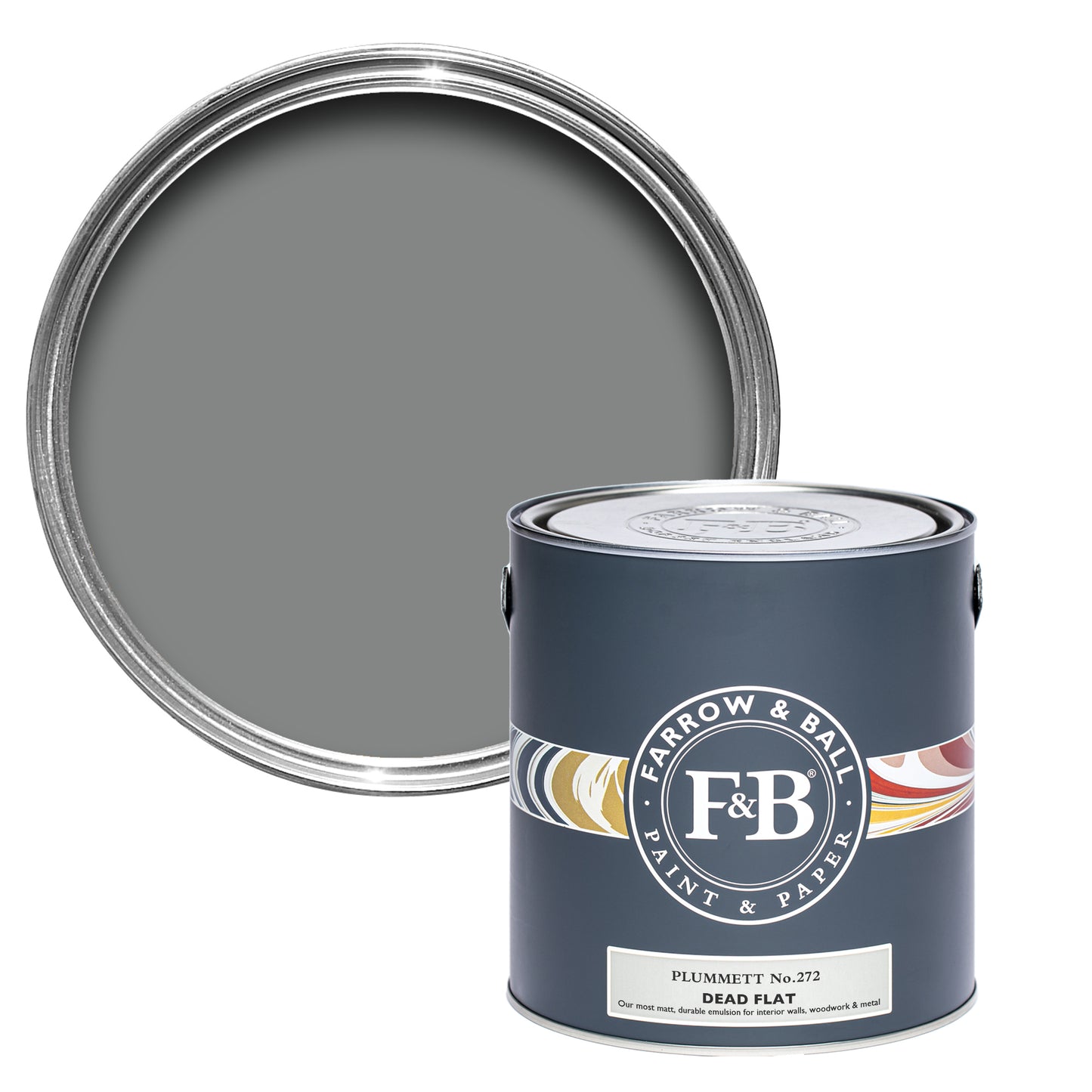 Dead Flat - Farrow and Ball - Plummett 272 - Allround