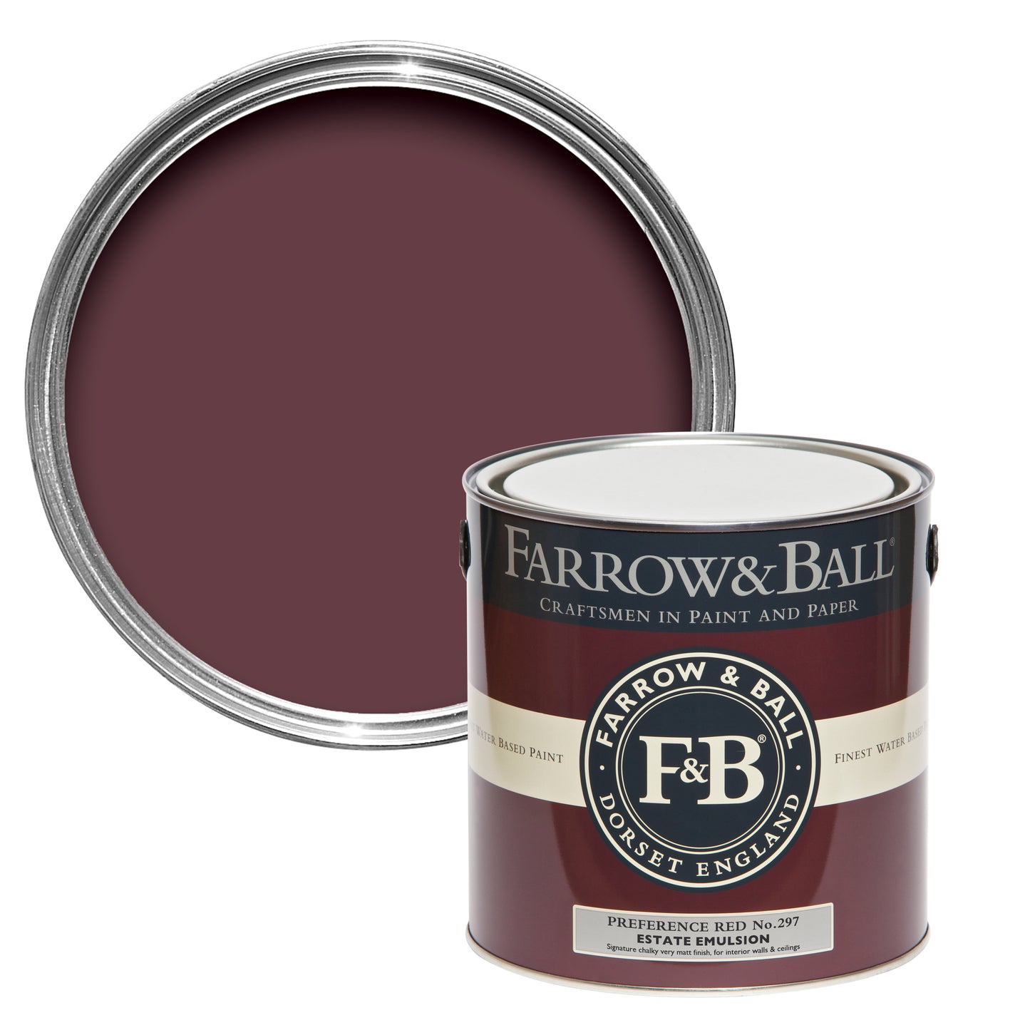 Wandfarbe - Farrow and Ball - Preference Red 297 - Emulsion