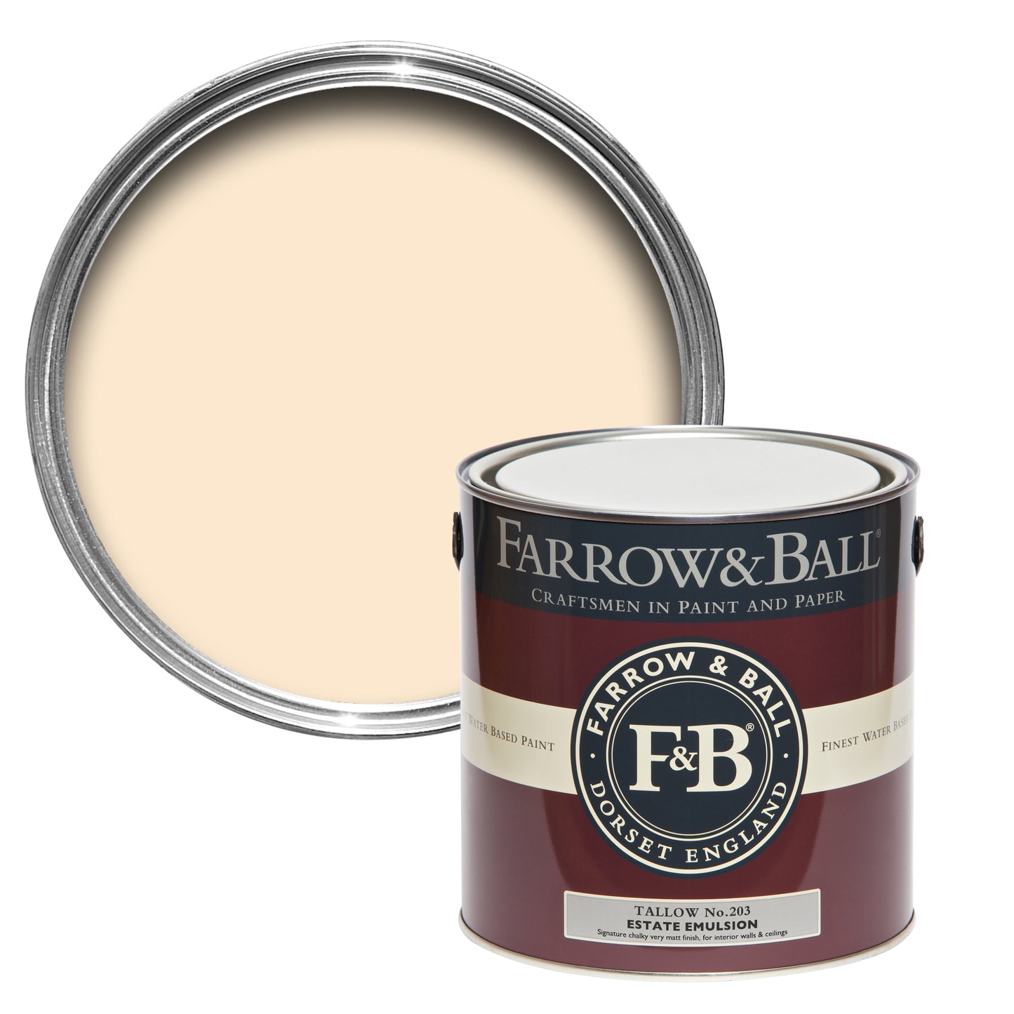 Wandfarbe - Farrow and Ball - Tallow 203 - Emulsion